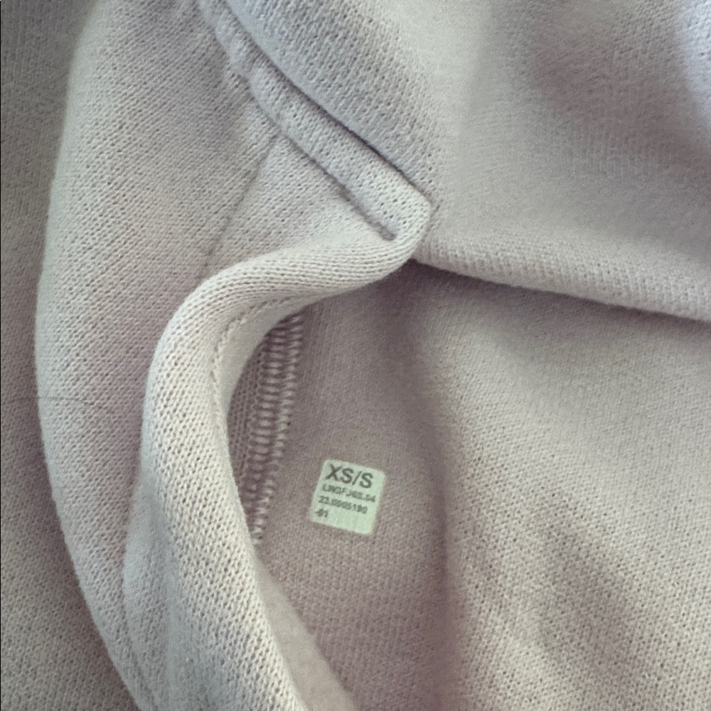 Lululemon scuba Oversized Funnel Neck Half Zip - Meadowsweet Pink - Tiny Smudge - Picture 3 of 3